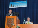  ECRS2008. From left: prof. Karel Kudela, prof. Sir Arnold Wolfendale.