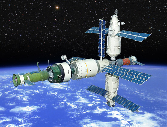  Orbitlna stanica MIR. Expozciu emulzi kozmickm iarenm na nej zabezpeoval slovensk kozmonaut Ivan BELLA vo februri 1999.