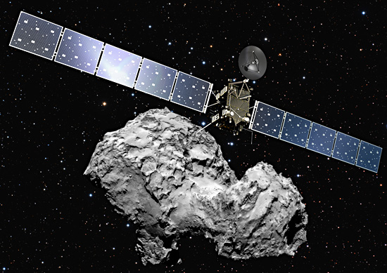  Rosetta doletela ku komte 67P/urjumov-Gerasimenko da 6. augusta 2014.
