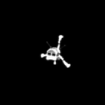  Philae just separated and started its descent to the comet surface.