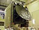 Sonda Rosetta (Orbiter) potrebuje veľkú parabolickú anténu na komunikáciu so Zemou, ktorá bude vzdialená stovky miliónov kilometrov. Foto: ESA