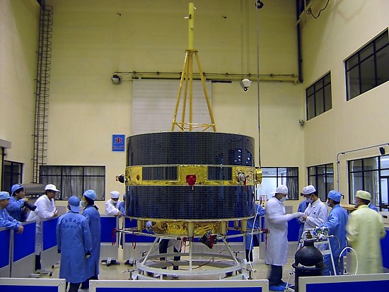  Predtartov prpravy na kozmodrme TSLC (Taiyuan Satellite Launch Center).