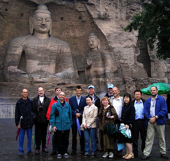 The Yungang grottoes on the half way from TSLC to Beijing could not be missed by the launch participants.