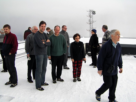 HotPay participants at the top of ALOMAR Observatory.