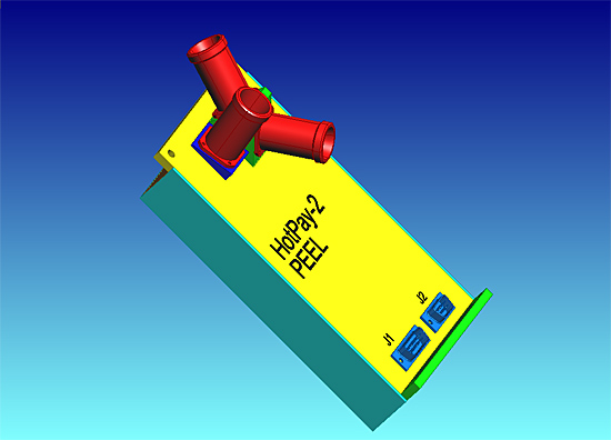  3D-virtulny model detektora PEEL.